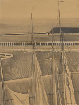 Léon Spilliaert - Le port d'Ostende (1909) sur Peter Balan