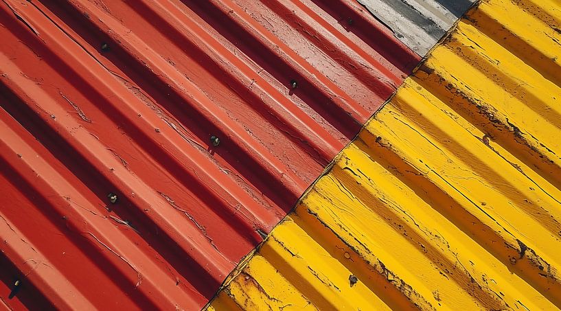 Kleurrijk stadslandschap van fernlichtsicht