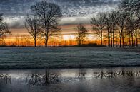 Sonnenaufgang am Winterhimmel von Mark Bolijn Miniaturansicht