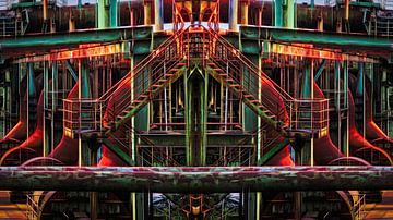 Ventilatoren @ Landschaftspark Duisburg van Rob Boon