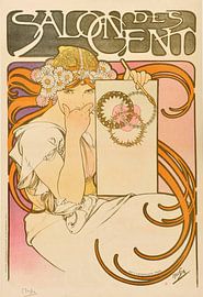 Salon des Cents (1897) by Alphonse Mucha by Peter Balan