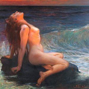 Frau im Sonnenaufgang, Leopold Schmutzler