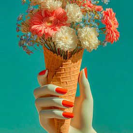 Eiscreme mit Blumengeschmack von Harry Hadders Design