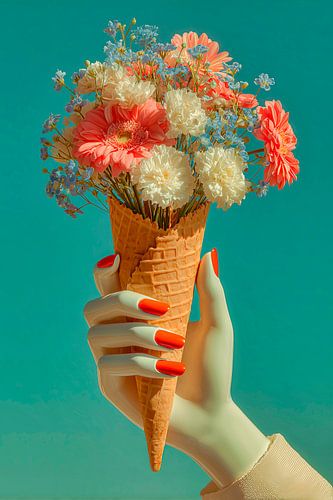 Glace au parfum de fleur sur Harry Hadders Design