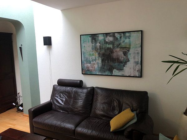 Klantfoto: Angie green van Atelier Paint-Ing, op canvas