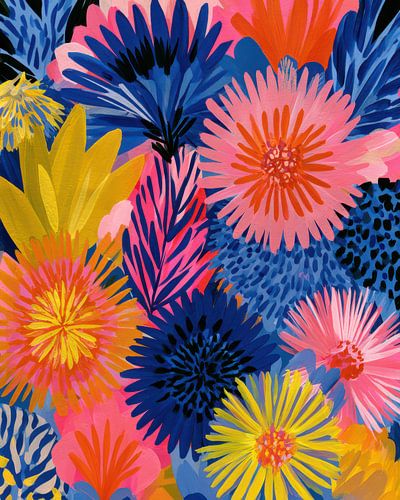 geschilderde bloemen