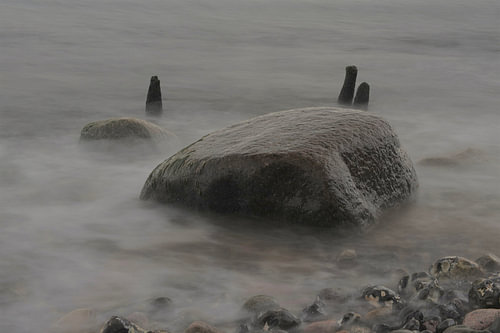 Rock in the Baltic Sea near Rugen