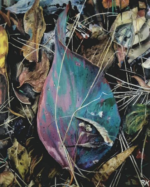 Blattserie rosa von KB Prints