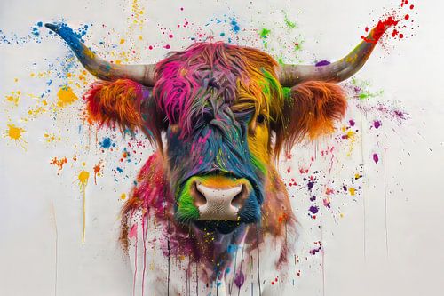 Die Buntheit des schottischen Highlanders von Eva Lee