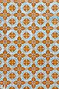 Typische tegels van Portugal - blauw / oranje van Ellis Peeters thumbnail