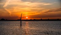 Sonnenuntergang auf dem Eissee