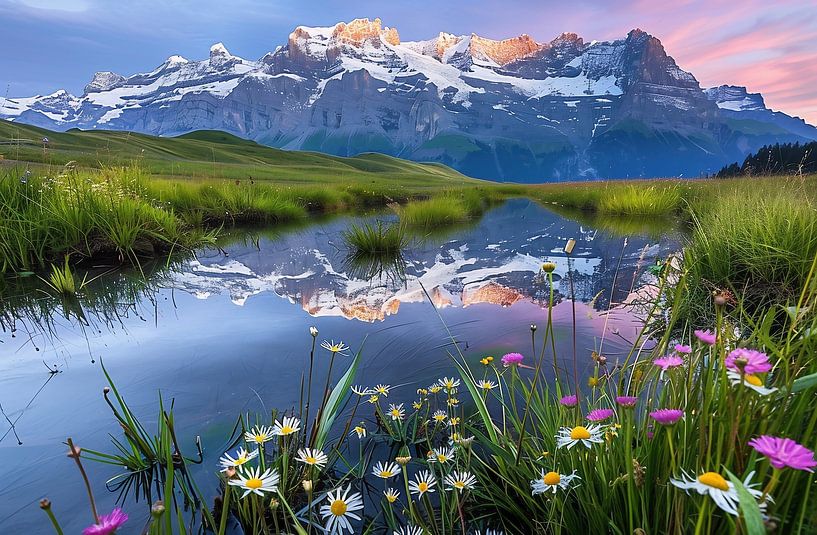 Dolomiten im Licht der Dämmerung von fernlichtsicht