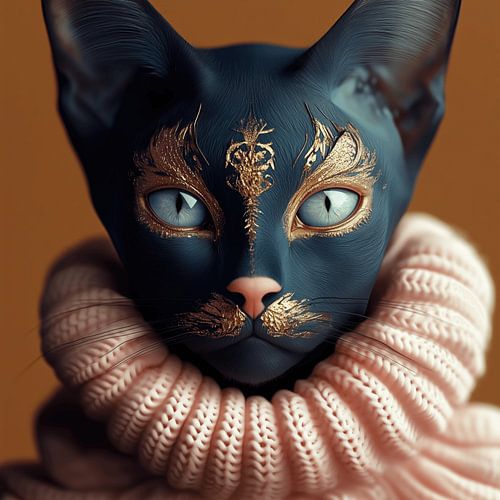 Catwoman in fashion mode