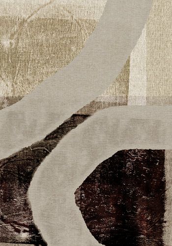 Twee. Minimalistisch abstract in wabi-sabi-stijl.