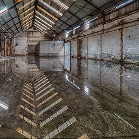 Überschwemmte Fabrikhalle von Linda de Waard