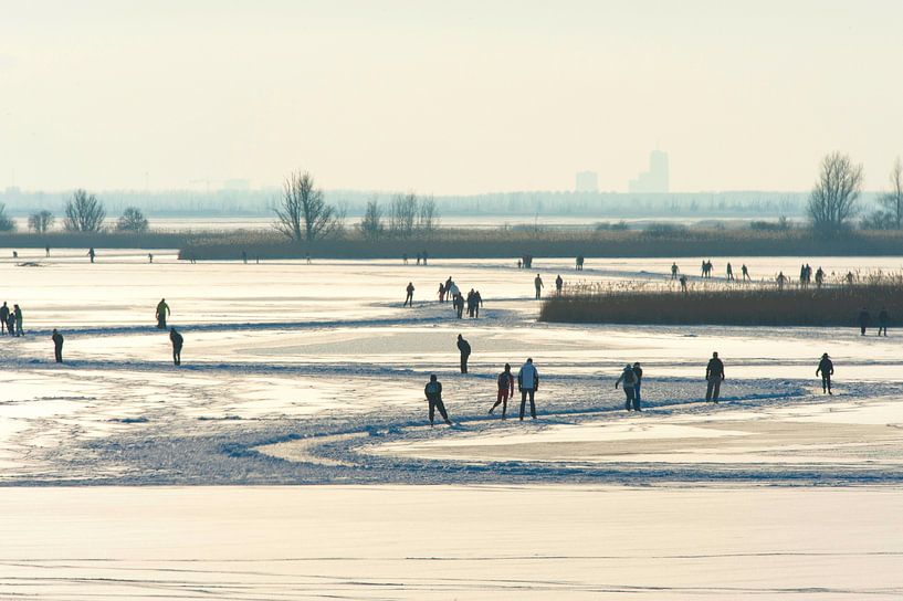 Winter Schaatsen op het meer. von Brian Morgan
