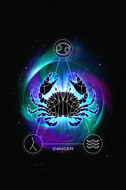 Cancer Zodiac Sign Illustration by John Dan