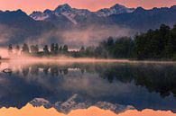 Sonnenaufgang am Lake Matheson, Neuseeland von Henk Meijer Photography Miniaturansicht