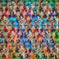 Cycling:Colourful peloton