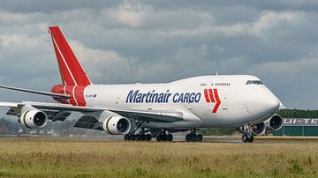 Gelande Martinair Cargo Boeing 747-400. van Jaap van den Berg