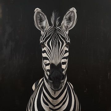 Starende zebra artistiek van TheXclusive Art