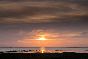 Sonnenuntergang auf den dänischen Watteninseln