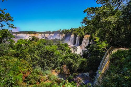 De Iguazu watervallen aan de Argentijnse kant.