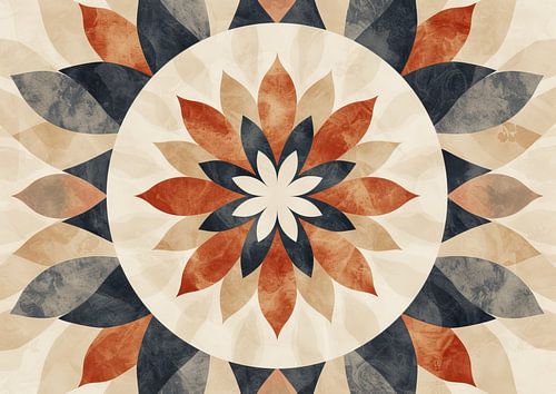 Œuvre d'art minimaliste boho