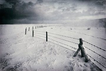 Kunst Winter Waddenzee van Peter Bolman