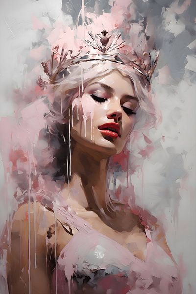 Königin in Pink von NJ Midnight Studio