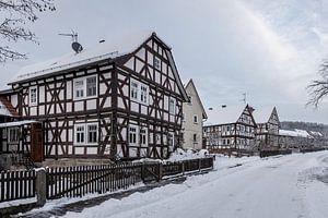 Herleshausen Fachwerkhäuser im Winter
