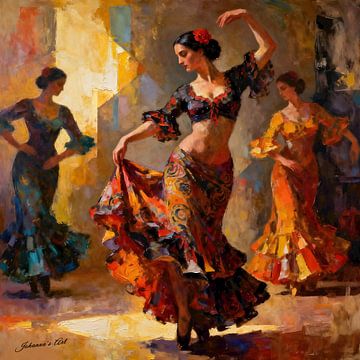 Flamenco Whispers van Johannas Art Creations