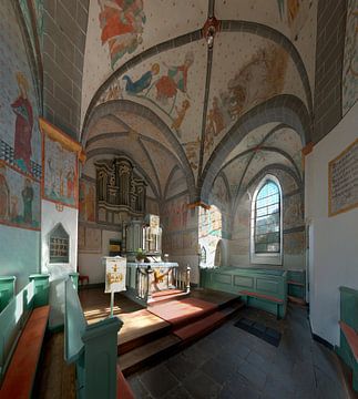 Kleurrijke kerk Lieberhausen van Ingo Fischer
