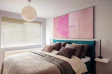 Customer photo: Abstract in pink, brown and beige by Studio Allee