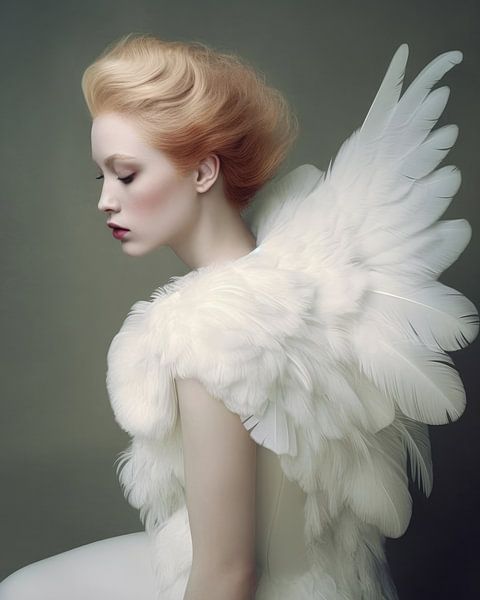 Fine art portrait &quot;Fly with me to Wonderland&quot; by Carla Van Iersel