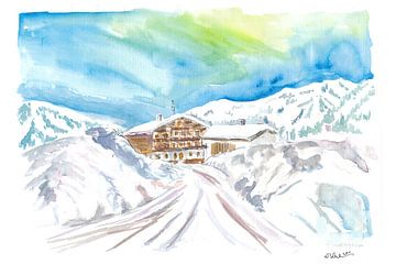Aankomst in het gezellige winterverblijf in de Oostenrijkse Alpen van Markus Bleichner