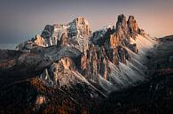 Golden hour over the peaks of the Dolomites by Patrick van Os thumbnail