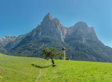 Kirche Sankt Valentin, Seis am Schlern, Südtirol - Alto Adige, Italië