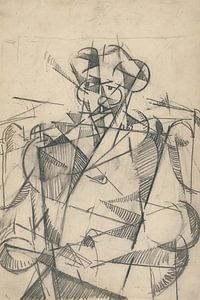 Albert Gleizes - sans titre [Portrait cubiste d'un homme en selle] (1914-15)