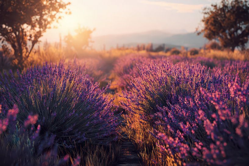 bruyère violette au lever du soleil par Egon Zitter