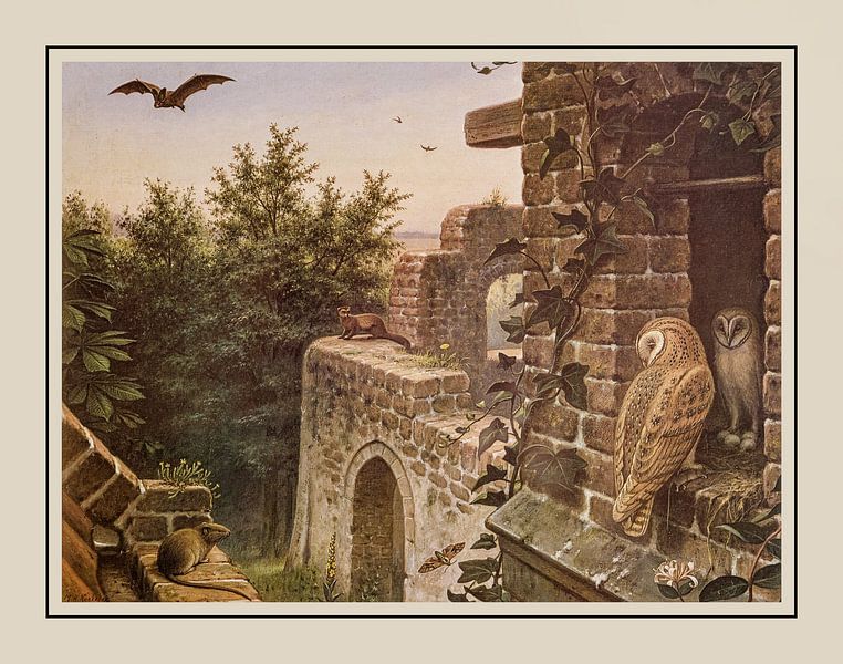 Schoolplate M.A. Koekkoek - "At the Ruin" by Anita Meis