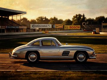 Mercedes 300 SL Flügeltürer Kunst