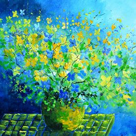 Blue still life by pol ledent