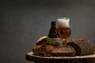 Stil Leven Schichtfleiss met bier en brood van Ruud Engels thumbnail