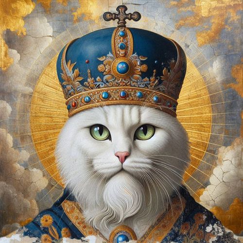 Fresco of a Holy Cat