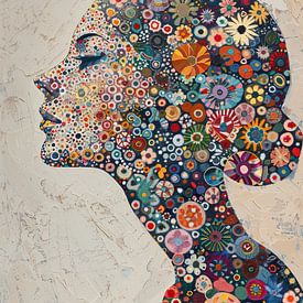 Blumen Frau von ARTEO Gemälde
