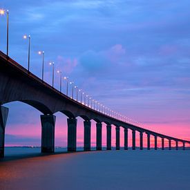 Pont Île de Ré - 6H. Le Matin Farbe von Patrick LR Verbeeck