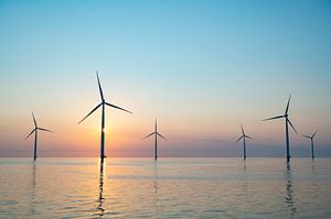 Offshore-Windkraftanlagen produzieren Strom