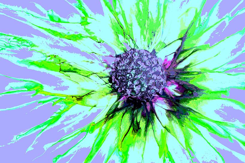 Abstracte Bloem/Abstract Flower/Abstrakte Blume/La Fleur abstraite van Joke Gorter