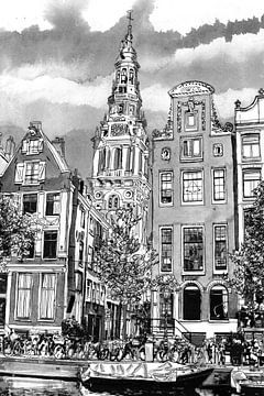 Zuiderkerk Kloveniersburgwal Amsterdam Nederland van Hendrik-Jan Kornelis
